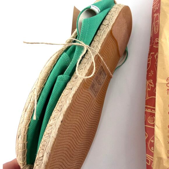 Soludus Women's Fiji Green The Dali Original Espadrille Shoes Size 9-9.5 - Picture 5 of 9
